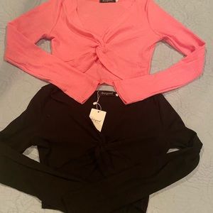 Two for $25 crop twist tie top